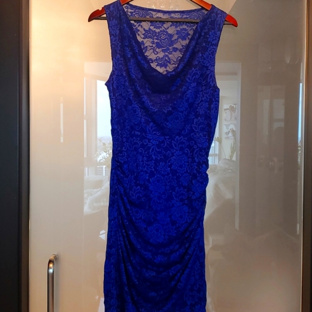 CACHE BLUE LACE DRESS - Picture 3 of 7
